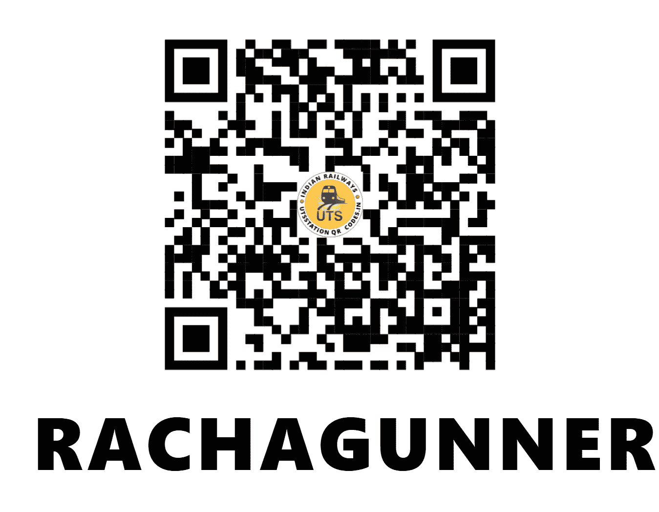 UTS QR Code for RACHAGUNNERI - RCG (SC - ANDHRA PRADESH)